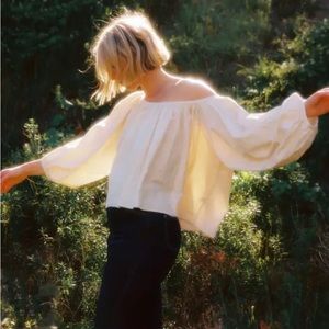 Rudy Jude Gather Blouse in Natural (S)